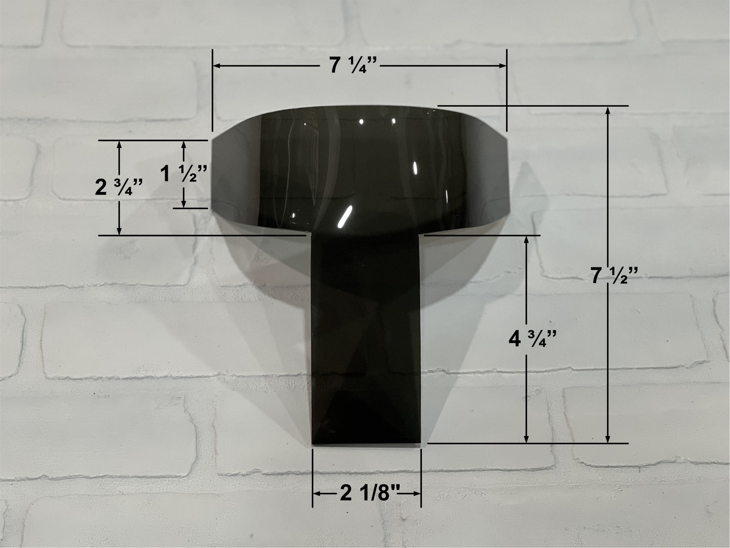 Mandalorian Helmet T-Visor. Fits most Mando helmets.